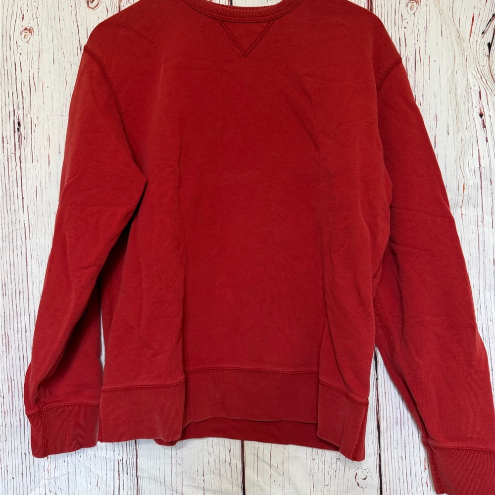 GAP Men's Vibrant Red Crewneck Sweater